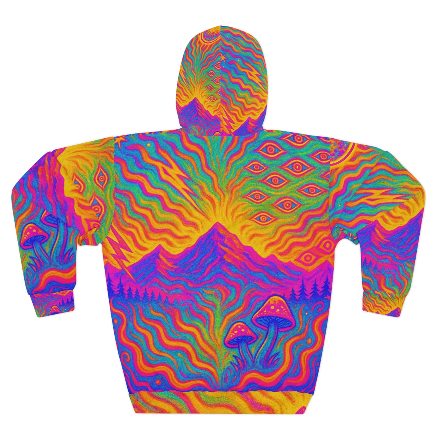 🌌 Trippy Mothman Hoodie – Daddy’s Beard Company Limited Edition Hoodie